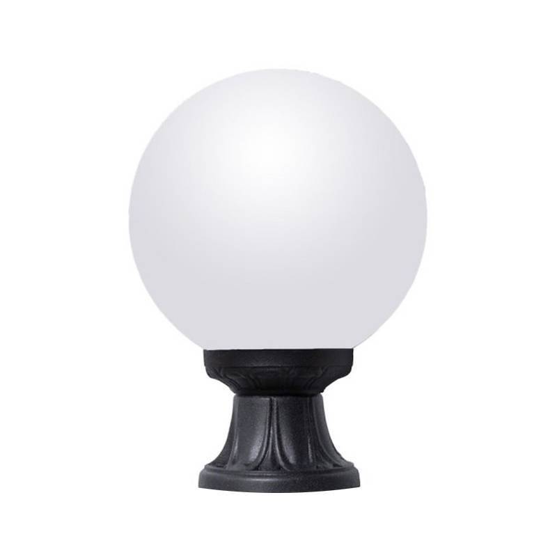 VLOERLAMP GLOBE GLOBE LAMP OPAAL GLAS FUMAGALLI MIKROLOTG250 ZWART MET LAMPHOUDER E27