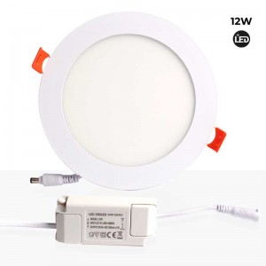 12W ronde LED inbouwdownlight plaat Knip Ø155mm