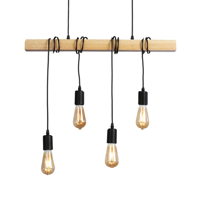 Houten hanglamp "Otto" E27