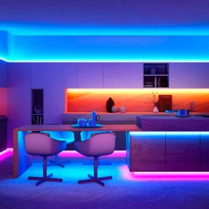 5 m RGB LED-stripkit met voeding, afstandsbediening en controller