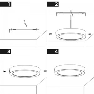 LED plafondlamp opbouw 6W 365lm