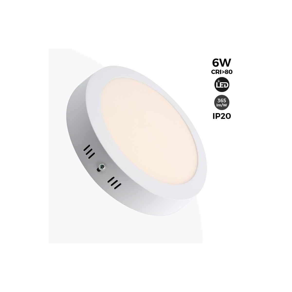 LED plafondlamp opbouw 6W 365lm