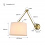 Klassieke en moderne wandlamp