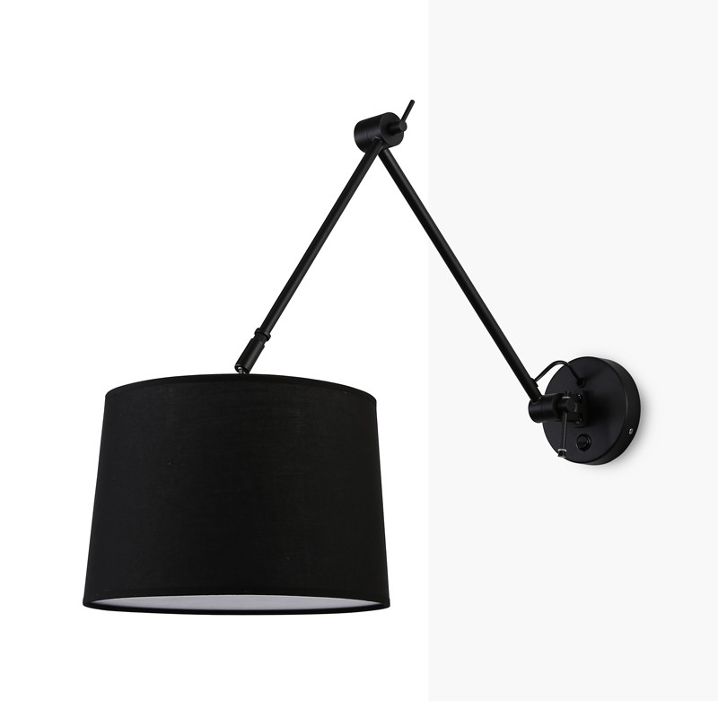 Zwarte wandlamp