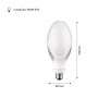 LED lamp ED90 E27 voor straatlantaarn 40W