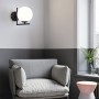 Zwarte wandlamp