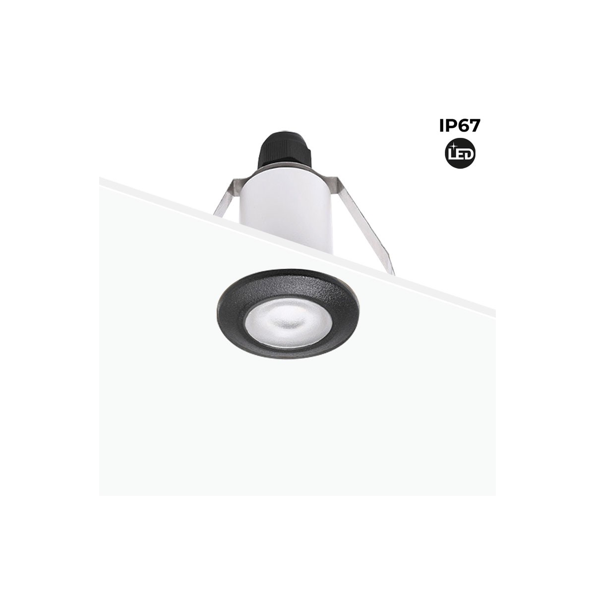 TERESA FUMAGALLI IP67 LED vloer- en plafondinbouwspot