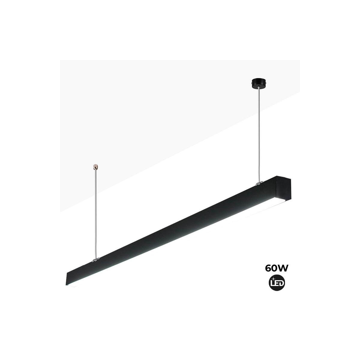 Lineair LED pendelarmatuur 60W 180cm 5100lm