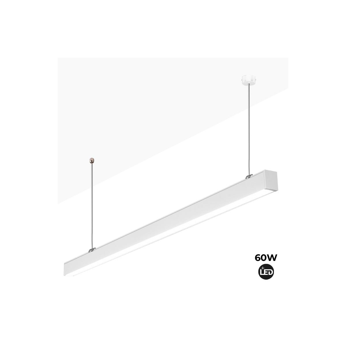 Lineair LED pendelarmatuur 60W 180cm 5100lm