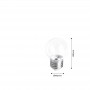 LED Lamp E27 1W Transparant