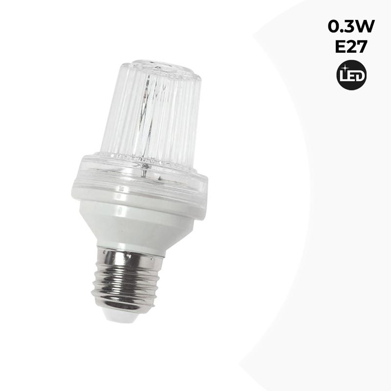 LED Stroboscooplicht E27 0,3W IP44