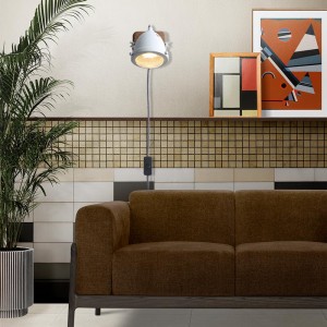 Wandlamp met fitting en schakelaar "MOTT" Inclusief gloeilamp