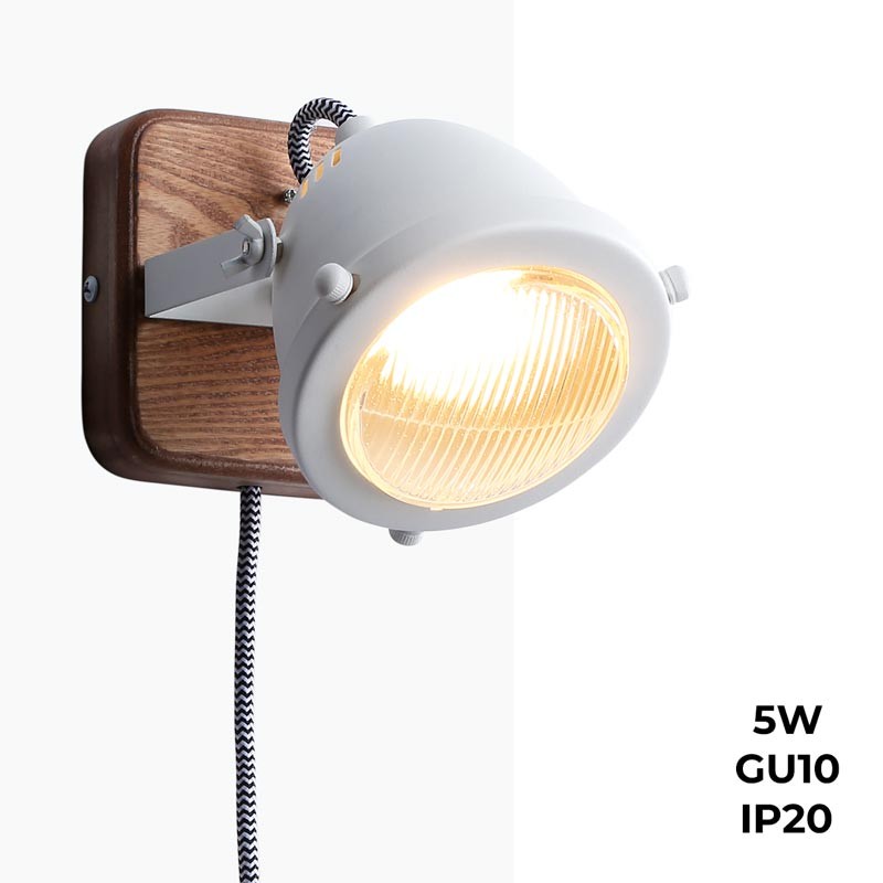 Wandlamp met fitting en schakelaar "MOTT" Inclusief gloeilamp