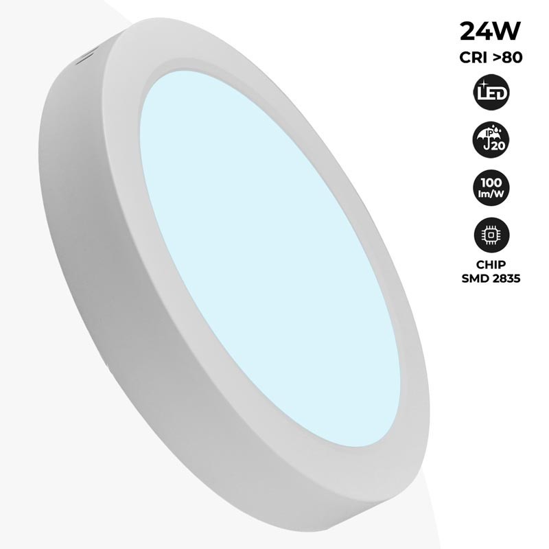 Opbouw LED plafondlamp 24W Hoog rendement