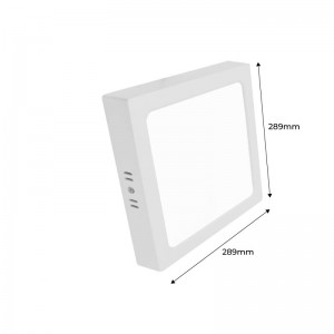 Vierkante LED plafondlamp opbouw 24W Hoog rendement