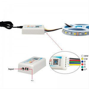 LED controller WIFI TOUCH RGBW 5/24V 6A