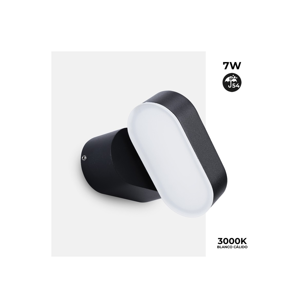 LED-buitenwandlamp "Endura" 7W draaibaar IP54