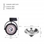 Set LED Track Spotlight Enkele Fase + LED-lamp AR111 GU10