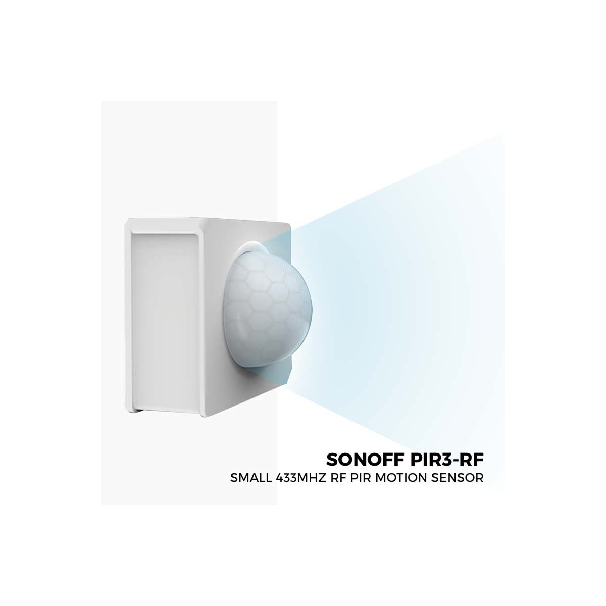 Kleine 433Mhz RF PIR Bewegingssensor : SONOFF PIR3-RF