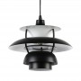 Zwarte Design Hanglamp "YOHAN" E27