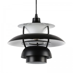 Zwarte Design Hanglamp "YOHAN" E27