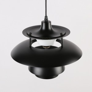 Zwarte Design Hanglamp "YOHAN" E27