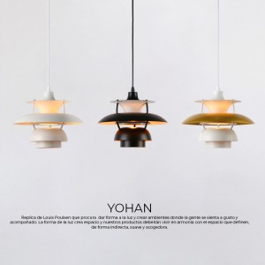 Design Hanglamp "YOHAN" verkrijgbaar in Wit/Zwart en Goud E27