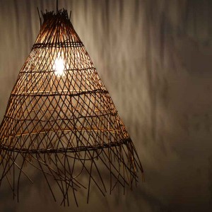 Rieten hanglamp "WILLOW