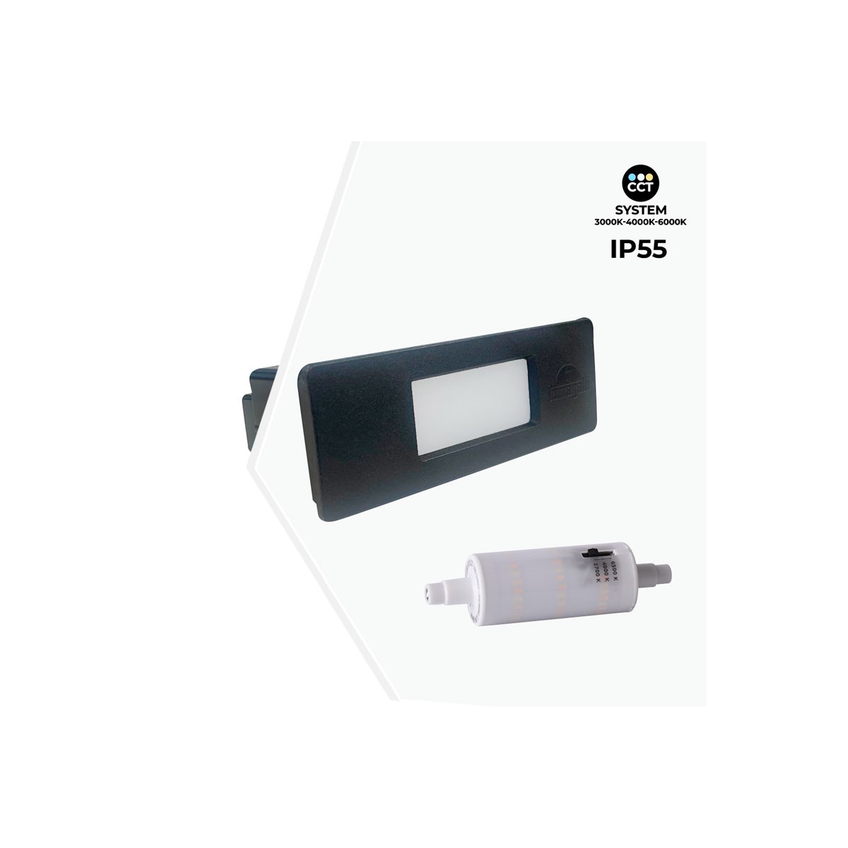 FUMAGALLI NINA 150 R7S 4W IP55 LED inbouw wandarmatuur