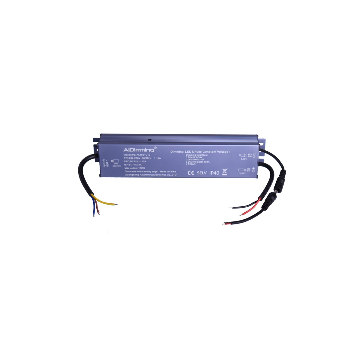 Triac Regulável Bestuurder 120W CV 12V 12A IP40