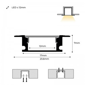 Afdekkappen voor profiel PXG-205