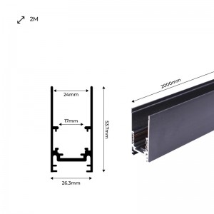 Railset magnetische ophanging 48V 2m