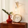 Scandinavische wandlamp "YOJO" houten beugel en siliconen hanglamp