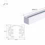 Driefasige rail voor LED-spotlights - 1 meter staaf