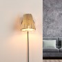 Rieten wandlamp met "Blind" stekker. E27