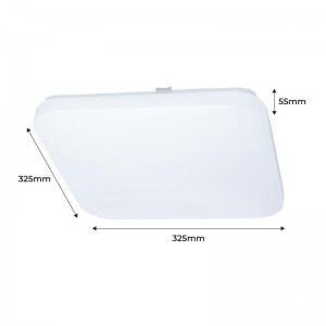 LED BASIC 24W vierkante opbouw plafondlamp