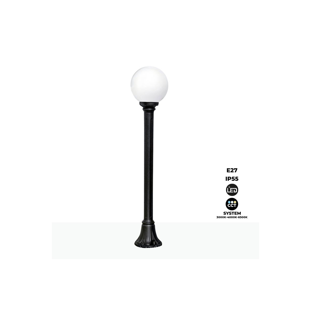 Fumagalli straatlantaarn LED "GLOBO MIZAR/G250" 8,5W E27 - CCT