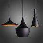 PLAFONDLAMP "TRIPPEL" NORDIC BLACK DESIGN