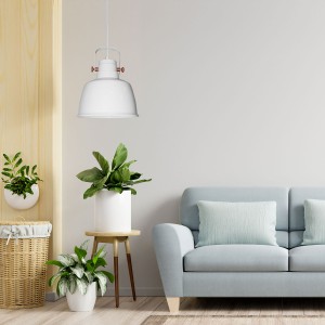 Scandinavische hanglamp "KUKKA"_wit