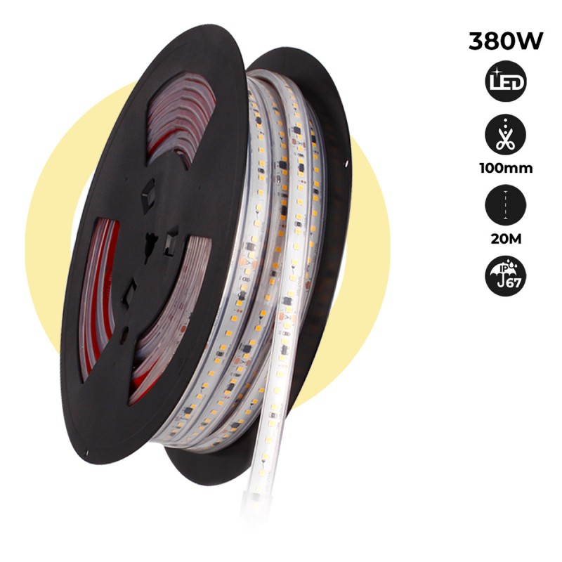 LED Strip 220V 300W (2400xSMD2835) 12mm IP67 Rol 20 meter 2