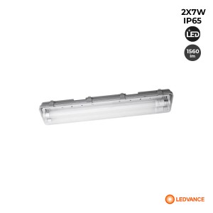 Waterdicht LEDVANCE-armatuur - 60cm 2x7W - ESSENTIAL serie - IP65 - 4000K