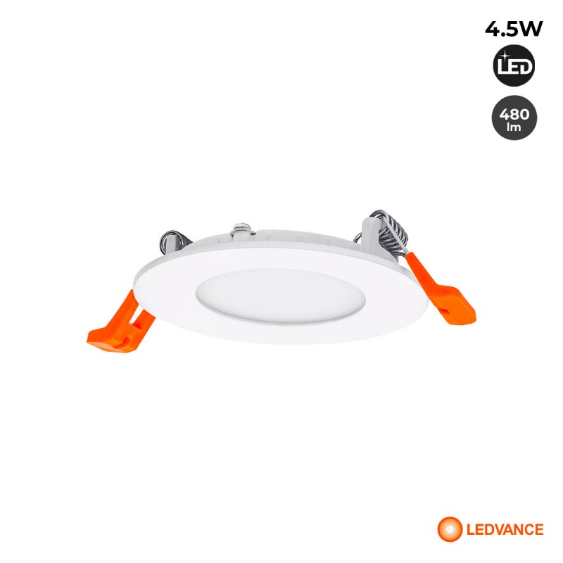 LEDVANCE Slim Downlight LEDVANCE Slim - ESSENTIAL Serie - 4,5W - 4000K - Snij-Ø 72mm