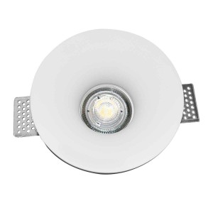 Ronde inbouwdownlight zonder sierrand GU10 gipsplaat downlight zonder sierrand