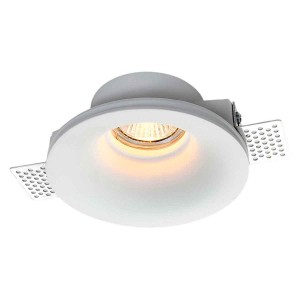 Ronde inbouwdownlight zonder sierrand GU10 gipsplaat downlight zonder sierrand