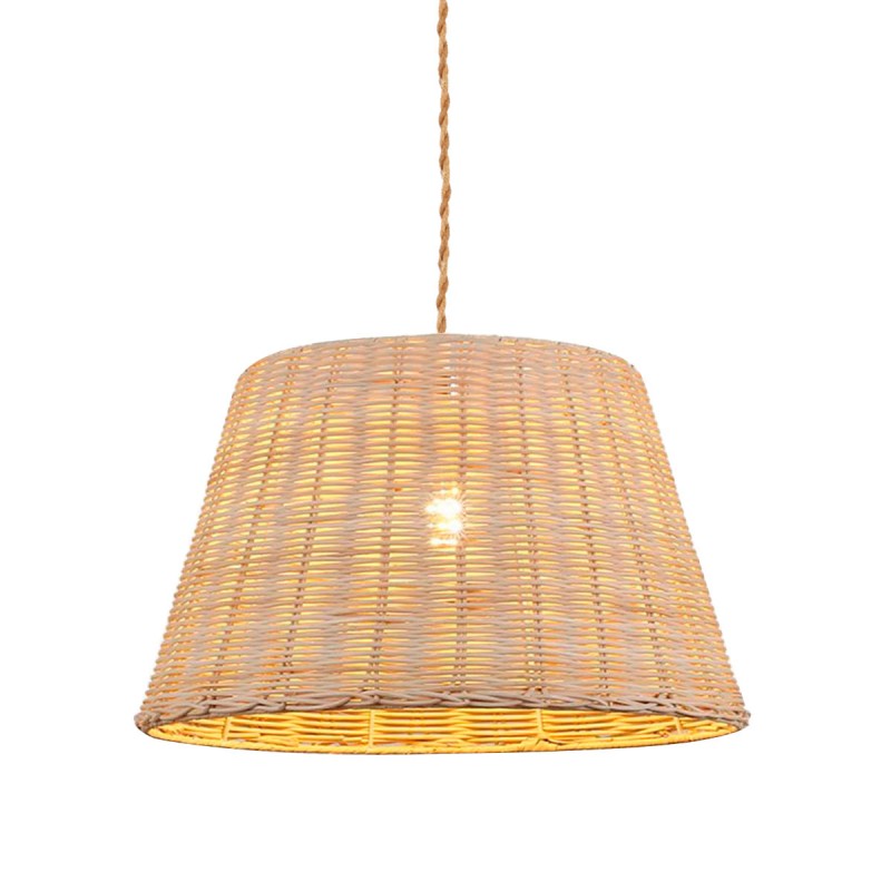 Rieten hanglamp Hank E27