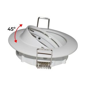 Kantelbare ronde inbouwdownlight ring voor GU10 / GU5.3 lamp