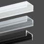 aluminium profiel voor opbouw ledstrip 17x8mm _ Wit