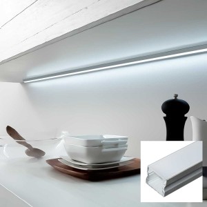 Aluminium profiel voor LED opbouwstrip 17x15mm