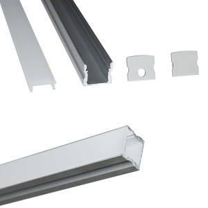 Aluminium profiel voor LED opbouwstrip 17x15mm