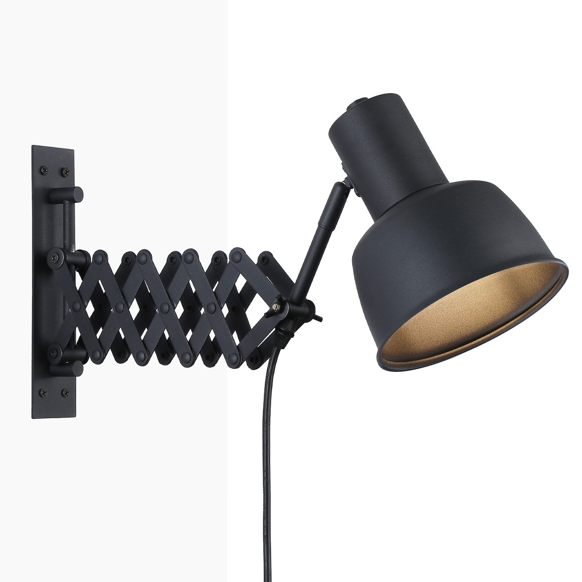 Wandlamp met 1xE27 flexolamp